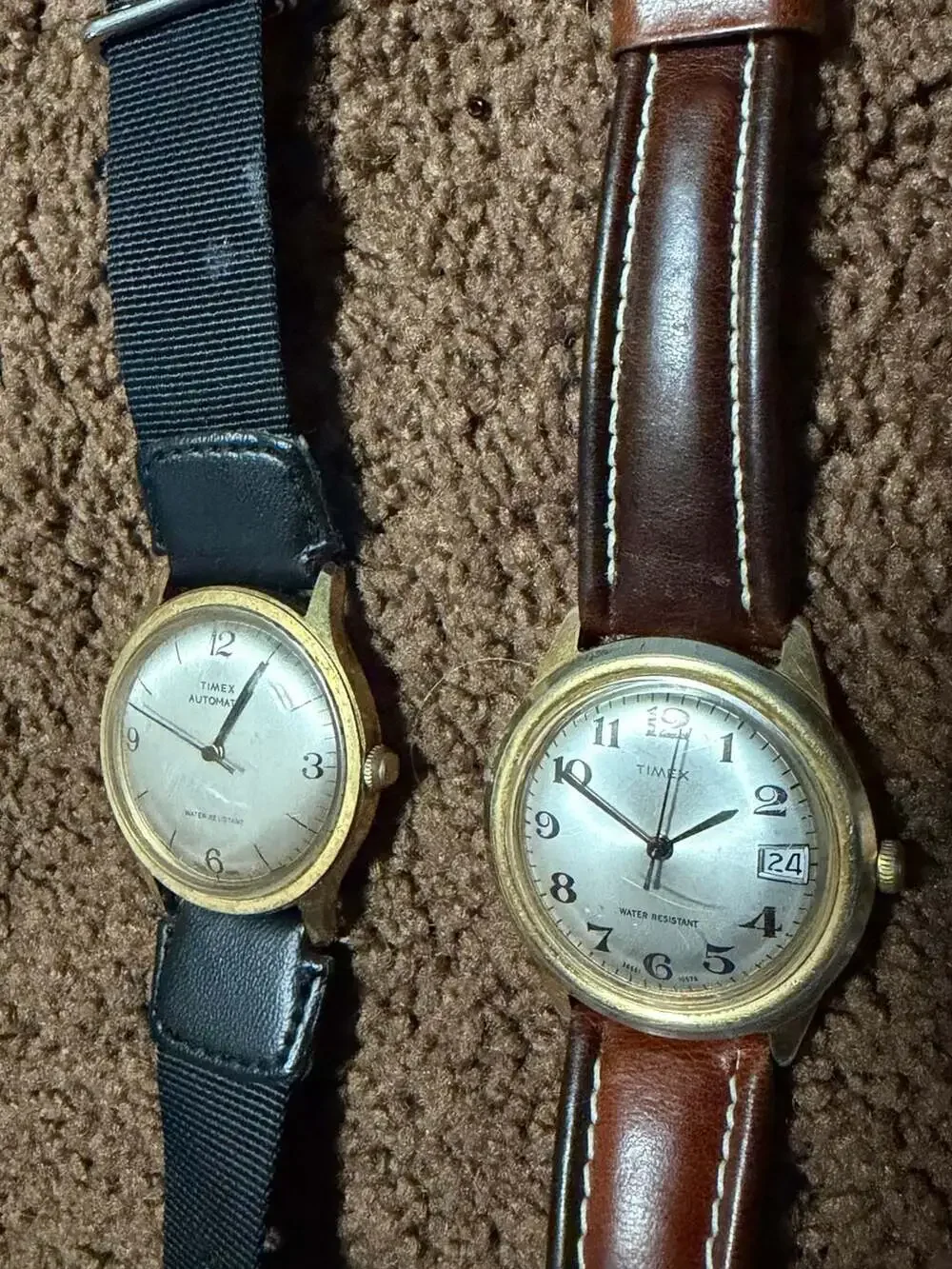 1970 Vintage Timex Viscount Automatic Gold-Tone Dress Watch